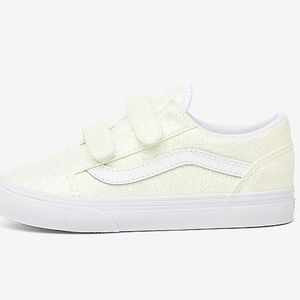 Vans KIDS VELCRO UV GLITTER OLD SKOOL (white, turns pink-ish in the sun)